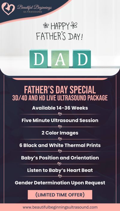 Father's Day Special at Beautiful Beginnings Ultrasound Clinic Located in Shrewsbury, NJ